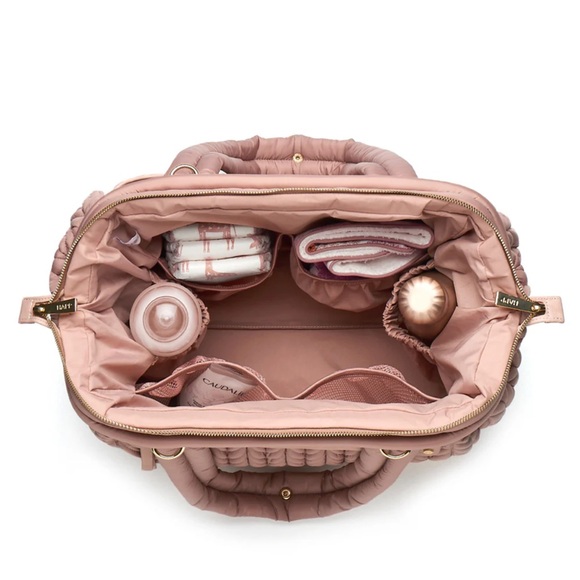 HAPP Brand Paige Carryall Dusty Rose Diaper Bag - Picture 3 of 15